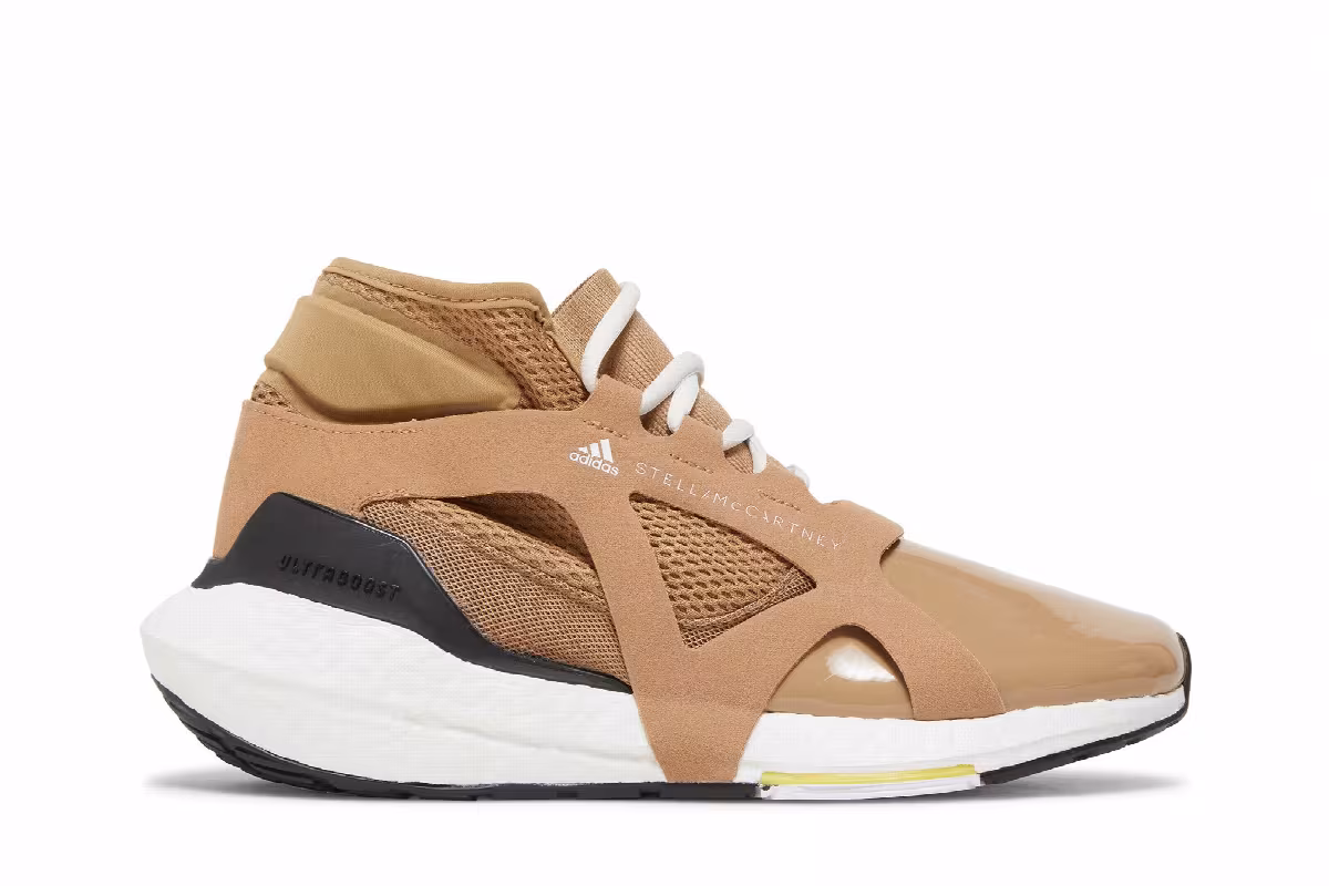 Stella McCartney x adidas Women's UltraBoost 21 Brown White Vapour, view 2