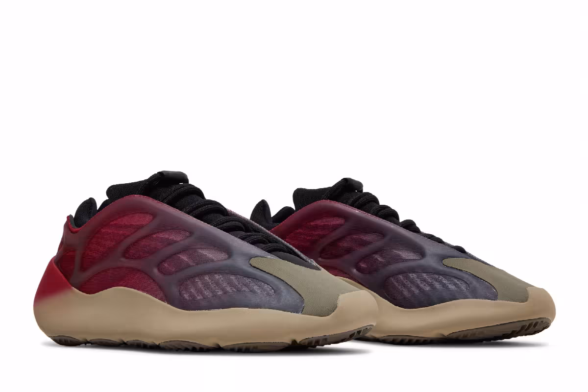 adidas Men's Yeezy 700 V3 Fade Carbon, view 9