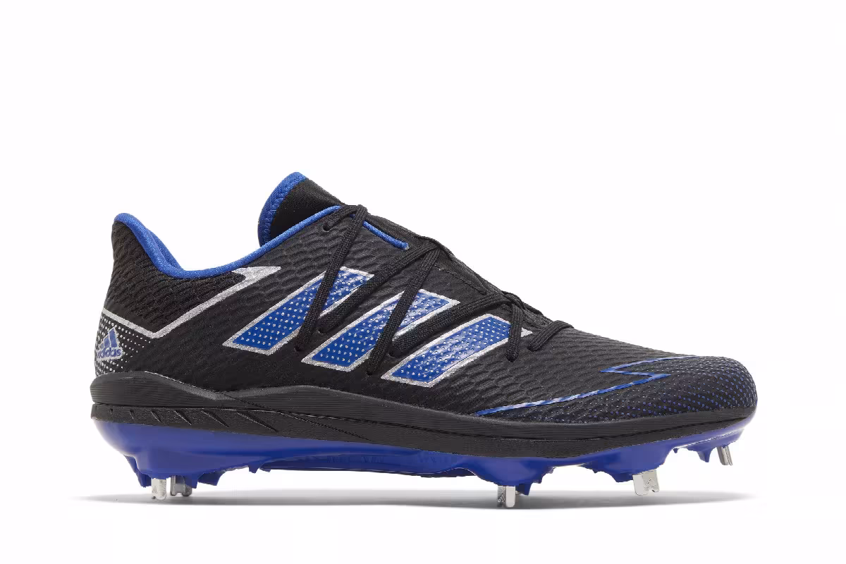 Adidas Adizero Afterburner 7 Black Royal Blue, view 2