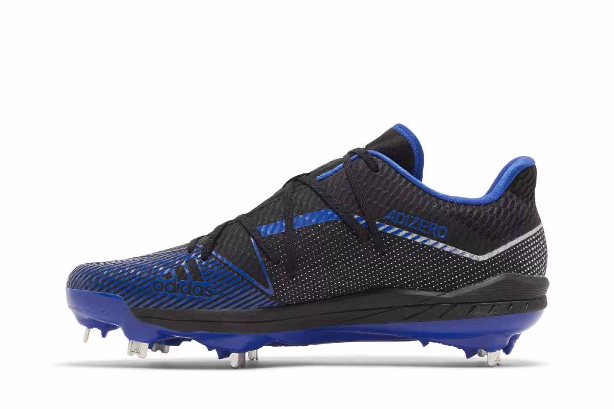 Adidas Adizero Afterburner 7 Black Royal Blue, view 4