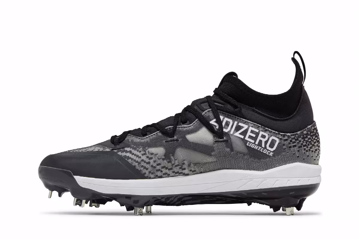 adidas Adizero Afterburner NWV Black White Grey, view 4