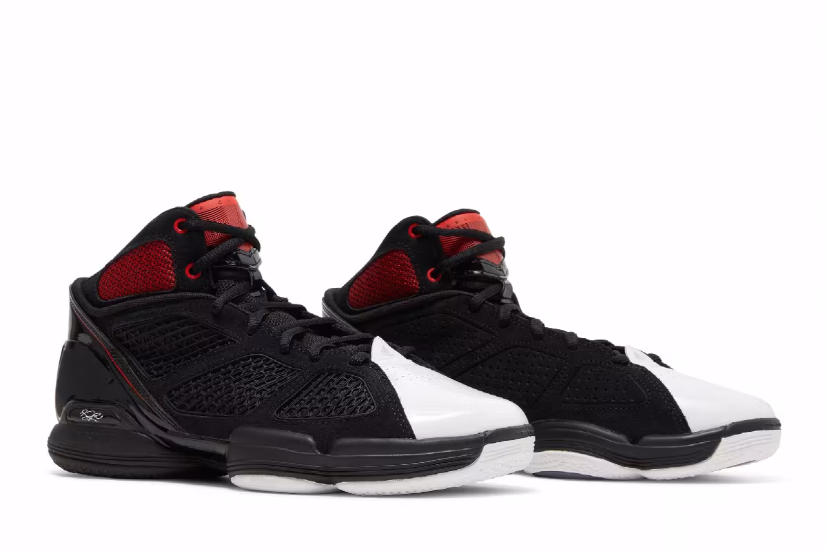 adidas Adizero Rose 1.5 Restomod Black Vivid Red, view 9