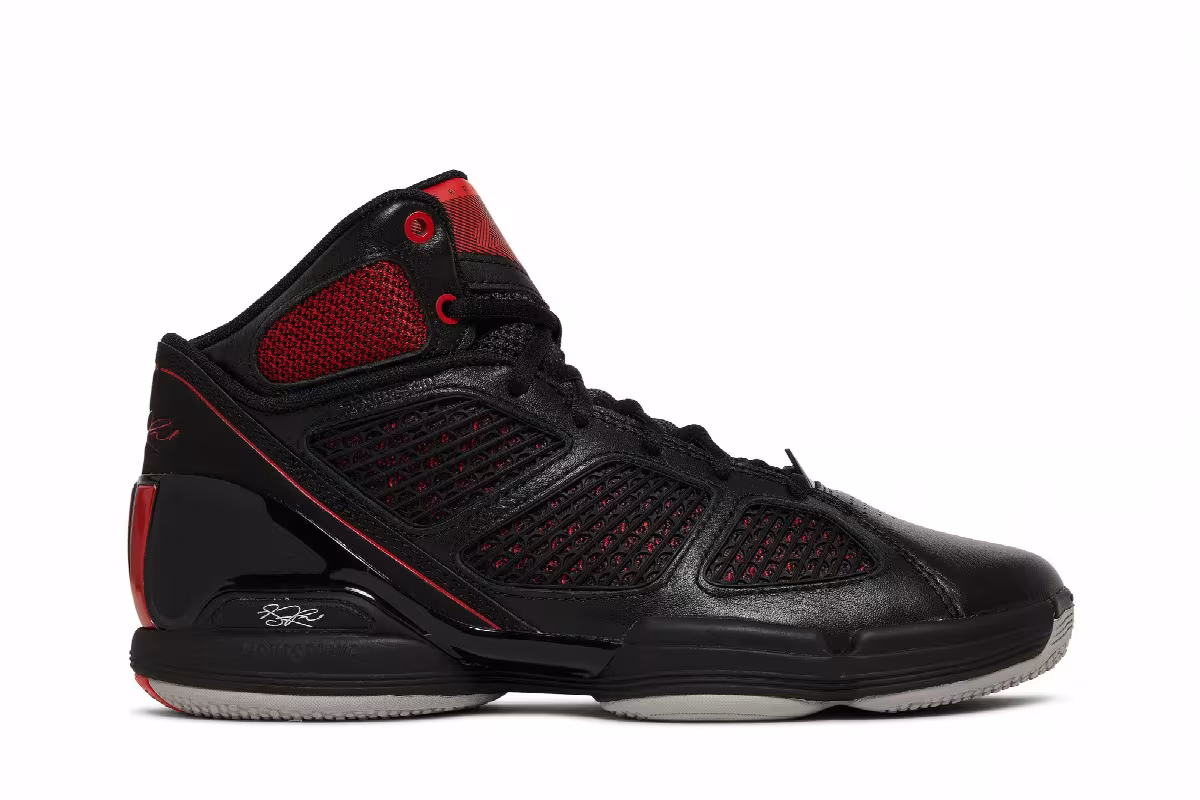 adidas Adizero Rose 1.5 Restomod Black Vivid Red, view 2