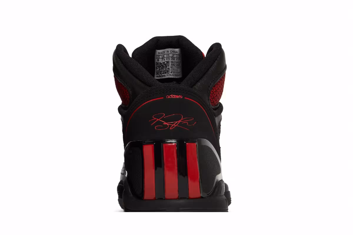 adidas Adizero Rose 1.5 Restomod Black Vivid Red, view 8