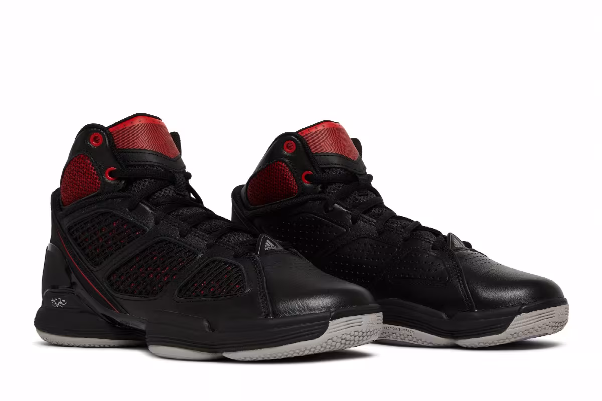 adidas Adizero Rose 1.5 Restomod Black Vivid Red, view 9