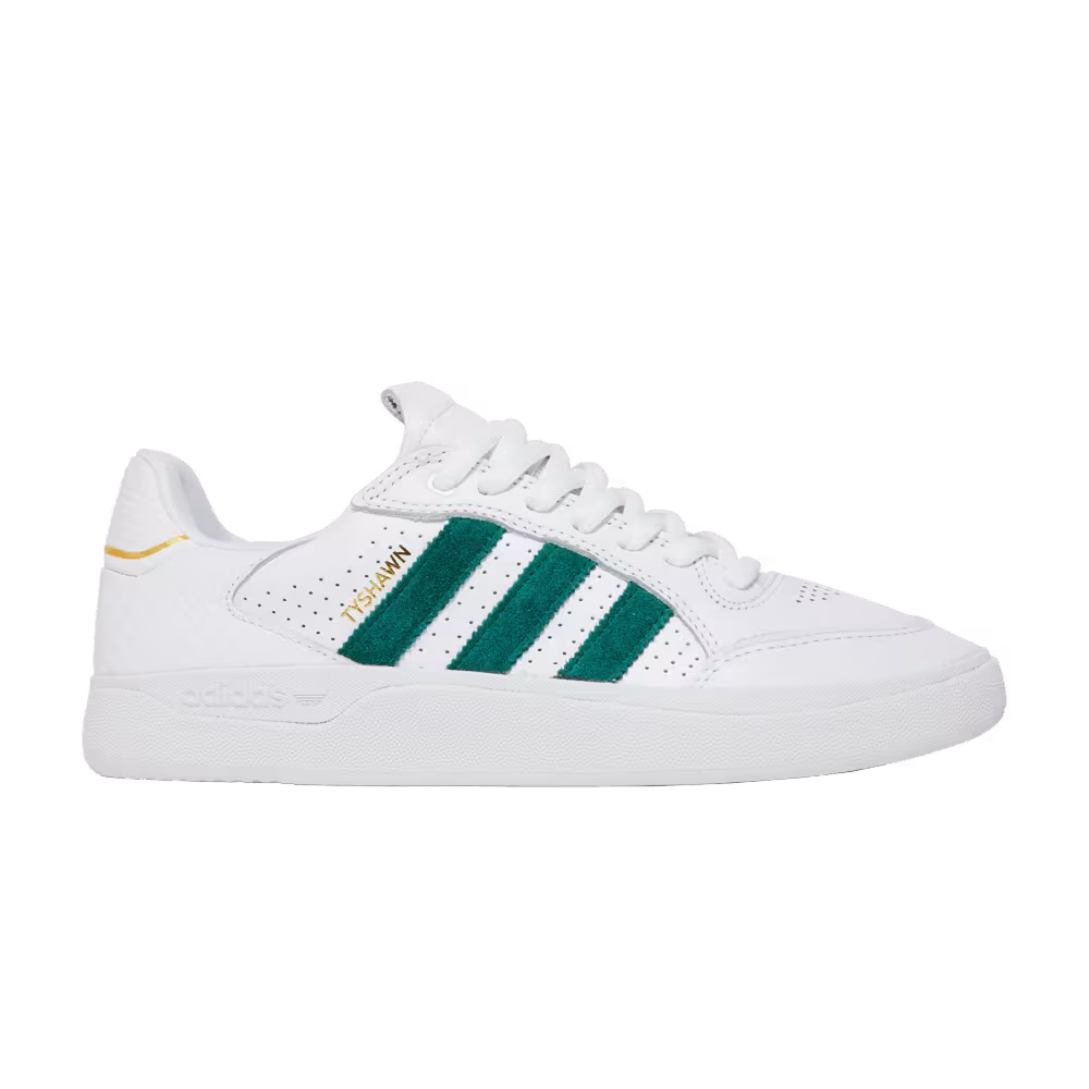adidas Tyshawn Low White Collegiate Green