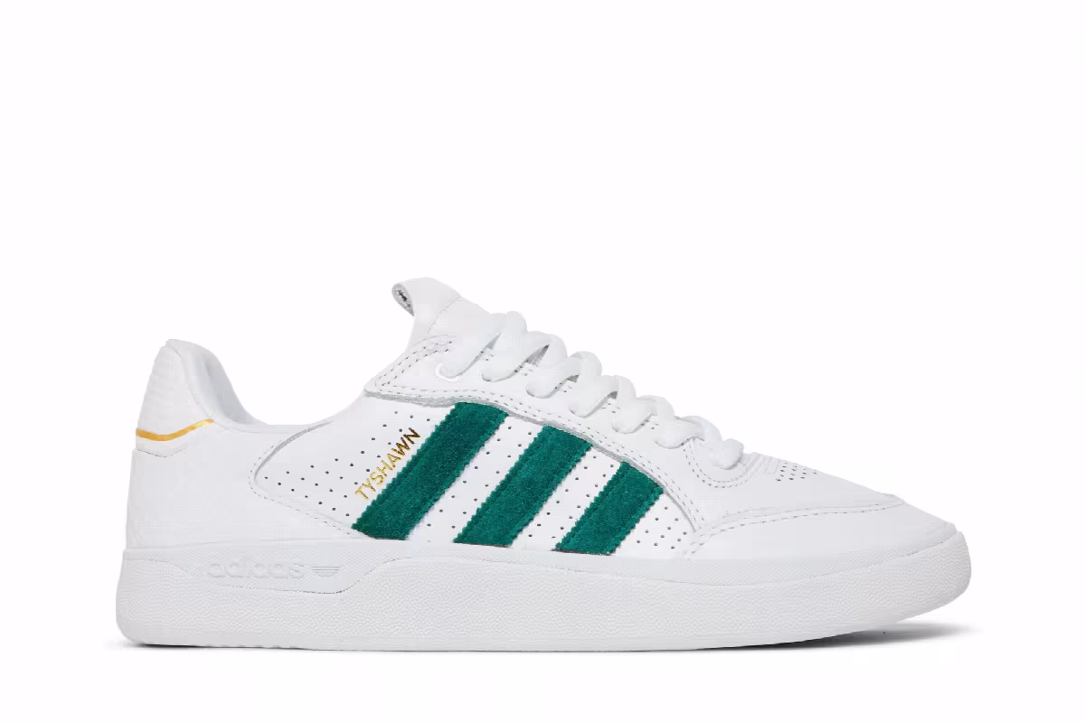 adidas Tyshawn Low White Collegiate Green, view 2