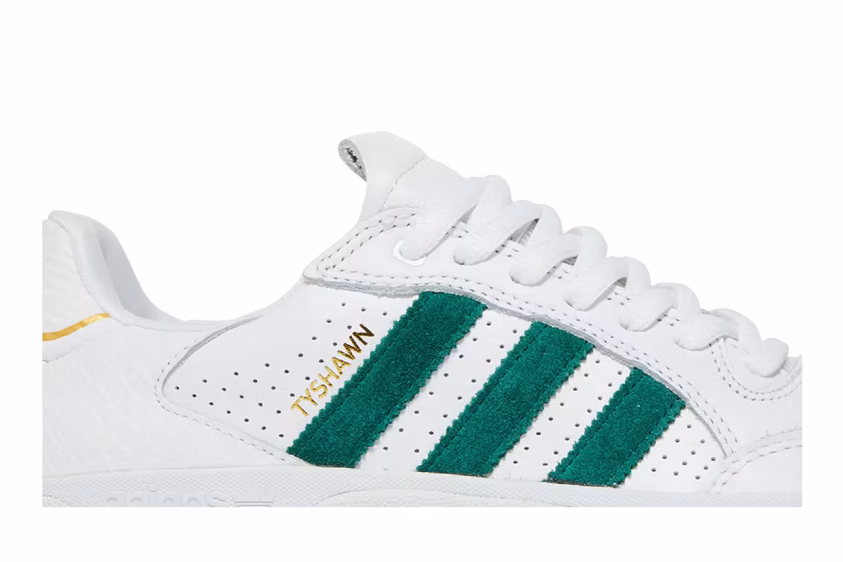 adidas Tyshawn Low White Collegiate Green, view 3