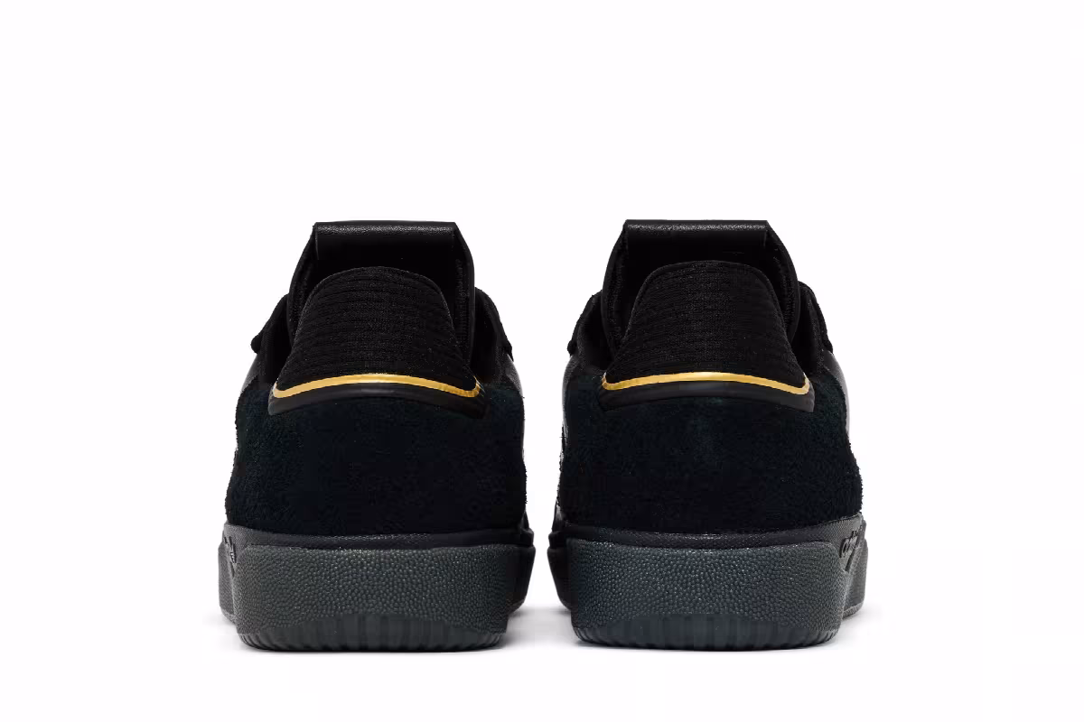 Adidas Tyshawn Low Black Gold Metallic, view 7