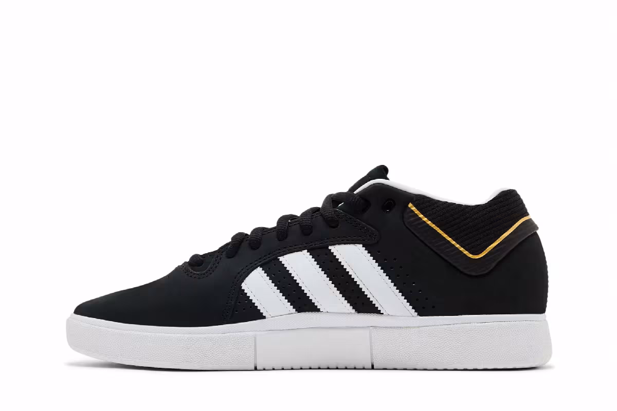 Adidas Tyshawn Black White Gold, view 4