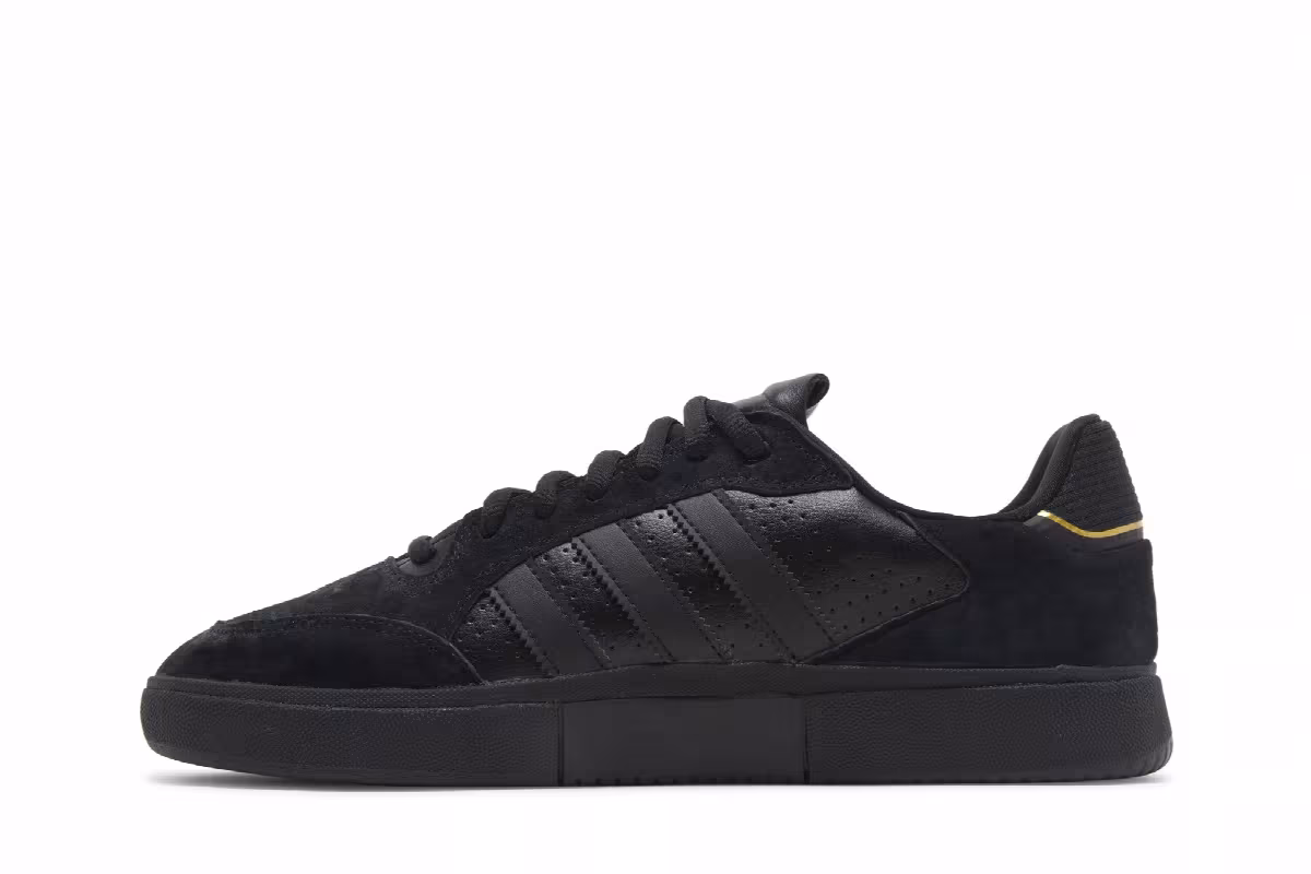 adidas Tyshawn Low Black Gold Metallic, view 4