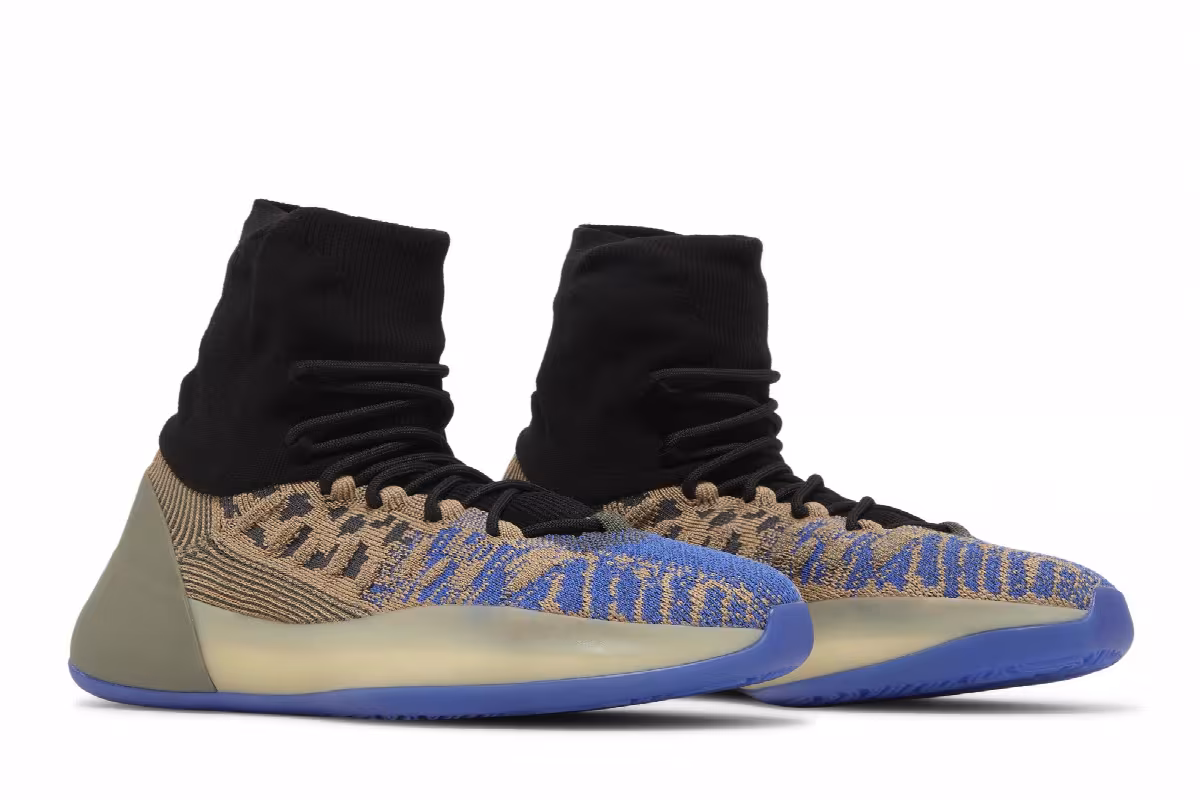 adidas Yeezy Basketball Knit Slate Azure, view 9