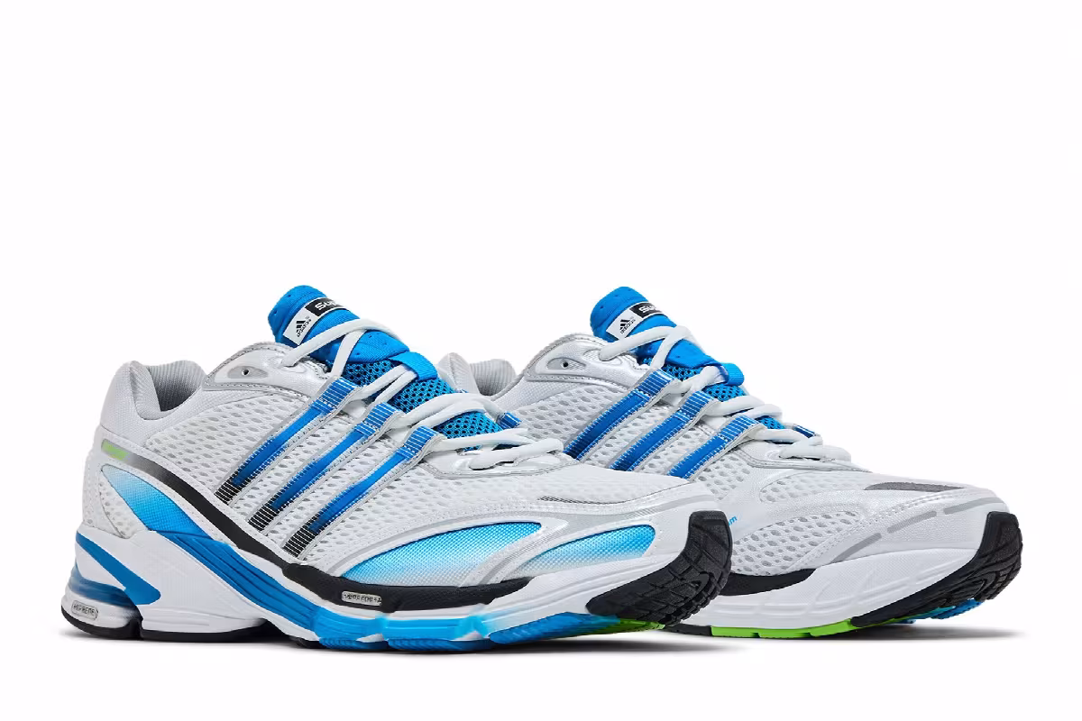 Adidas Supernova Cushion 7 White Blue Rush, view 9