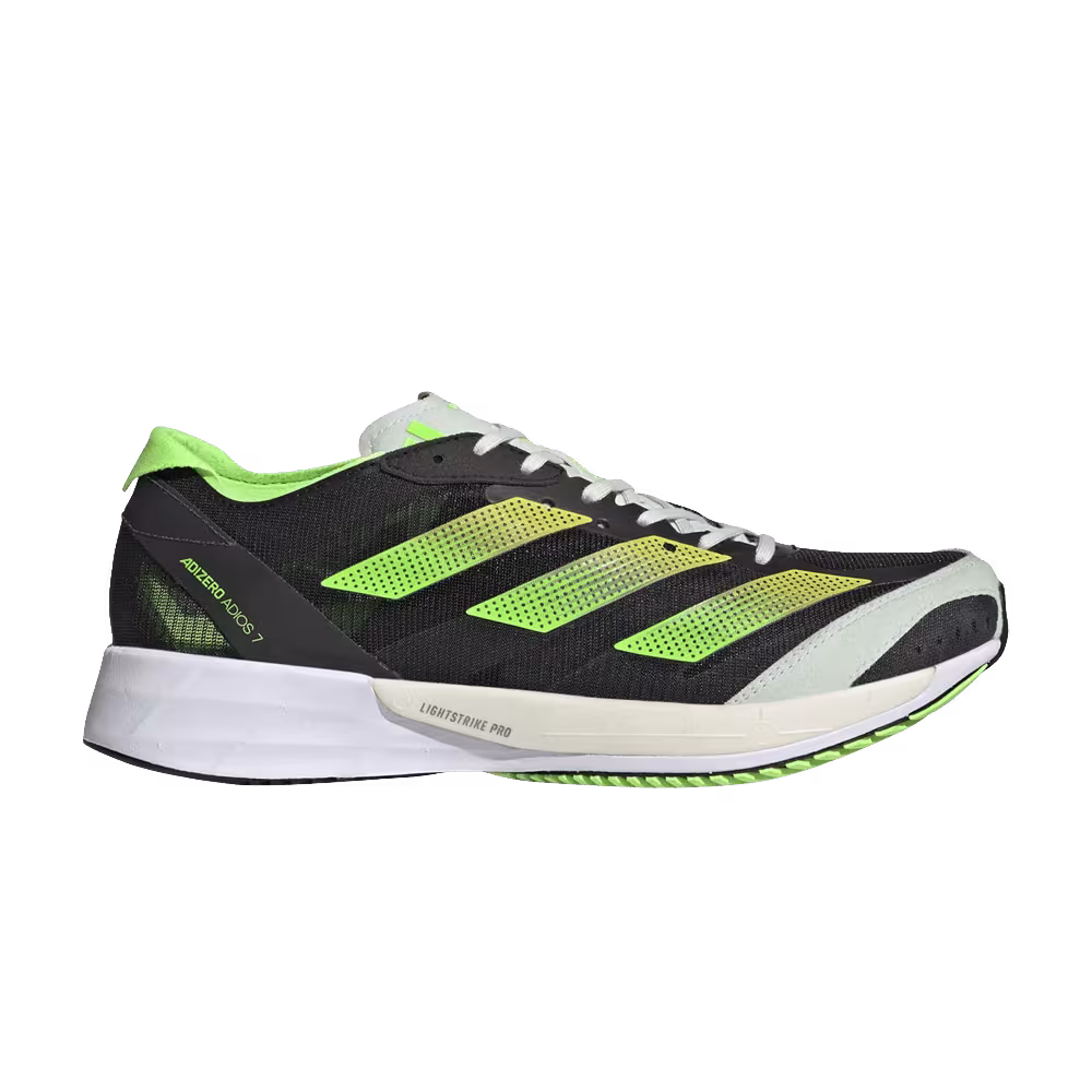 Adidas Women's Adizero Adios 7 Black Solar Green
