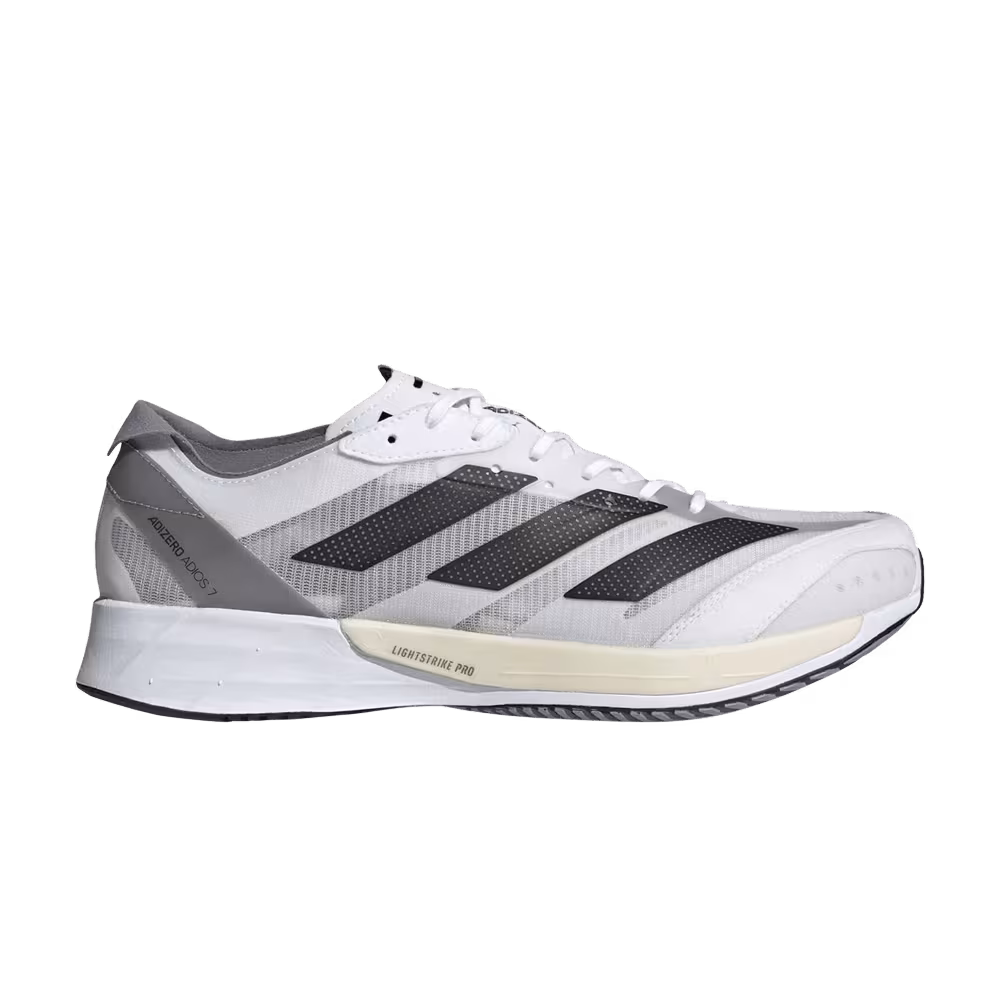 Adidas Adizero Adios 7 White Black Grey