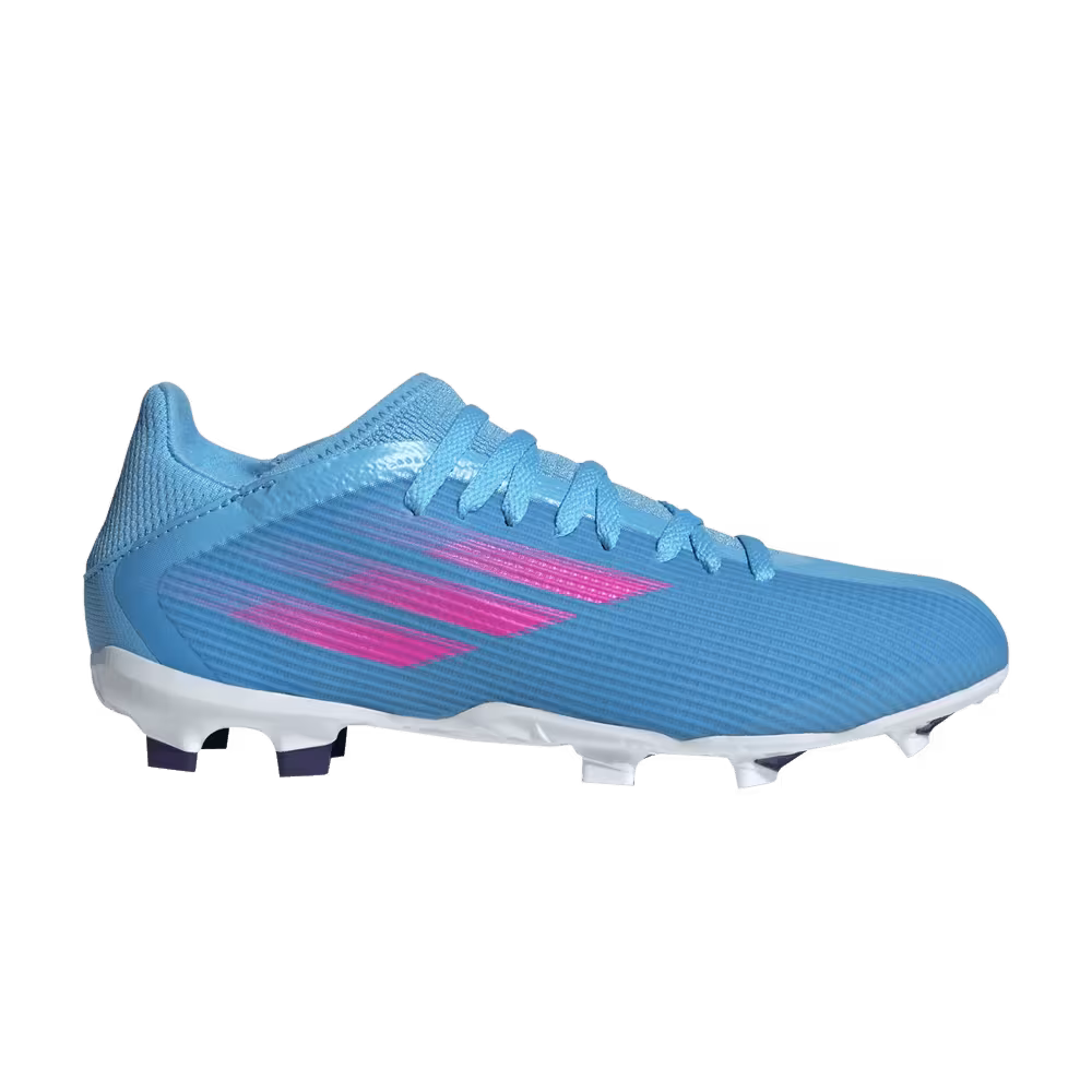 Adidas X Speedflow.3 Laceless FG J Sky Rush Team Shock Pink