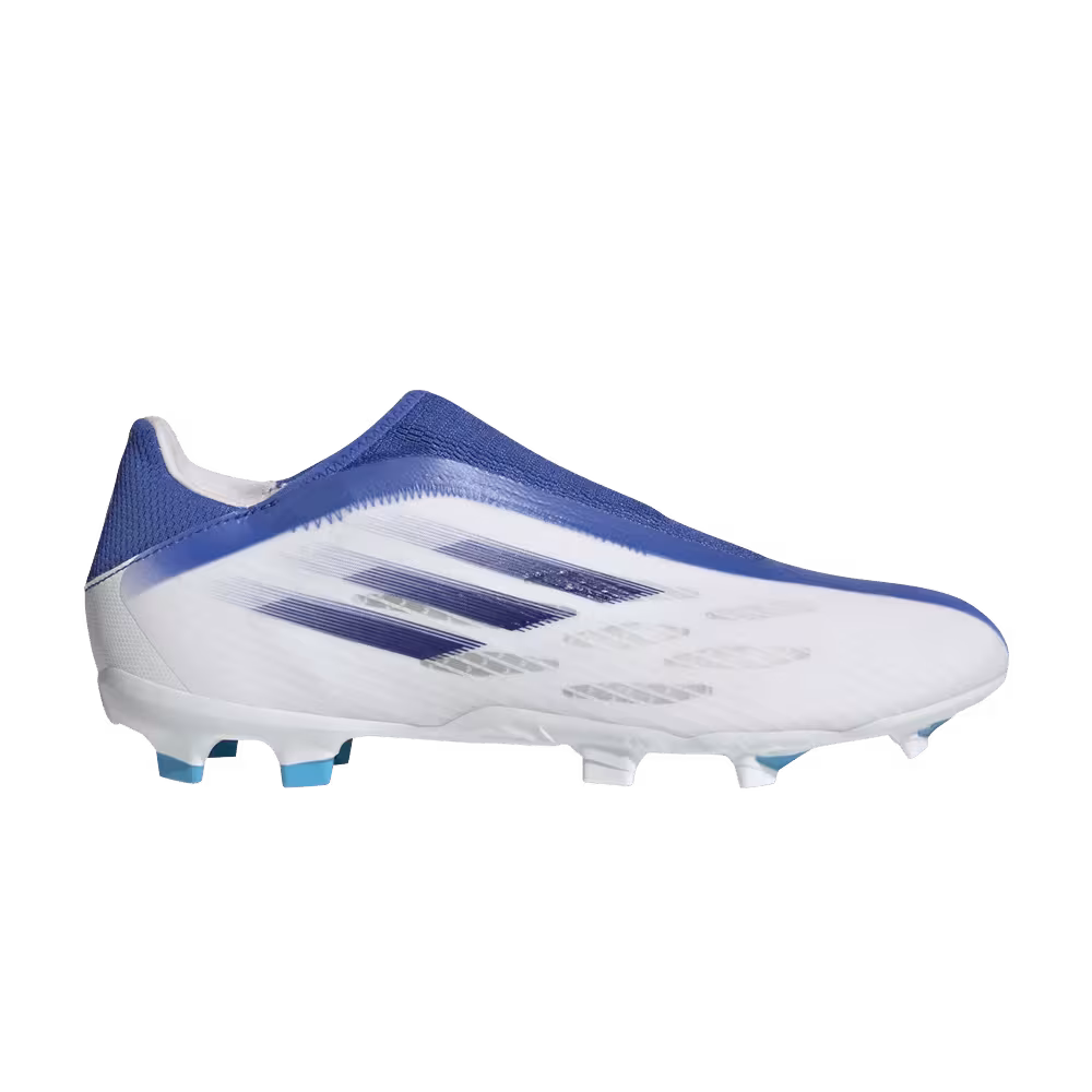 Adidas X Speedflow.3 Laceless FG White Legacy Indigo