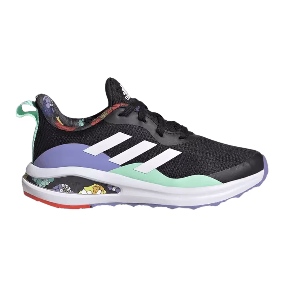 Adidas FortaRun J Floral - Black Pulse Mint