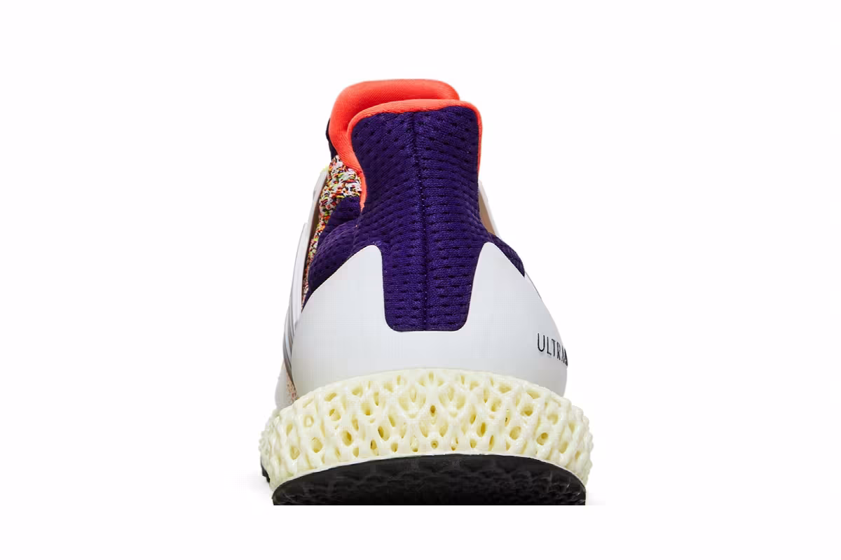adidas Ultra 4D White Solar Red, view 8