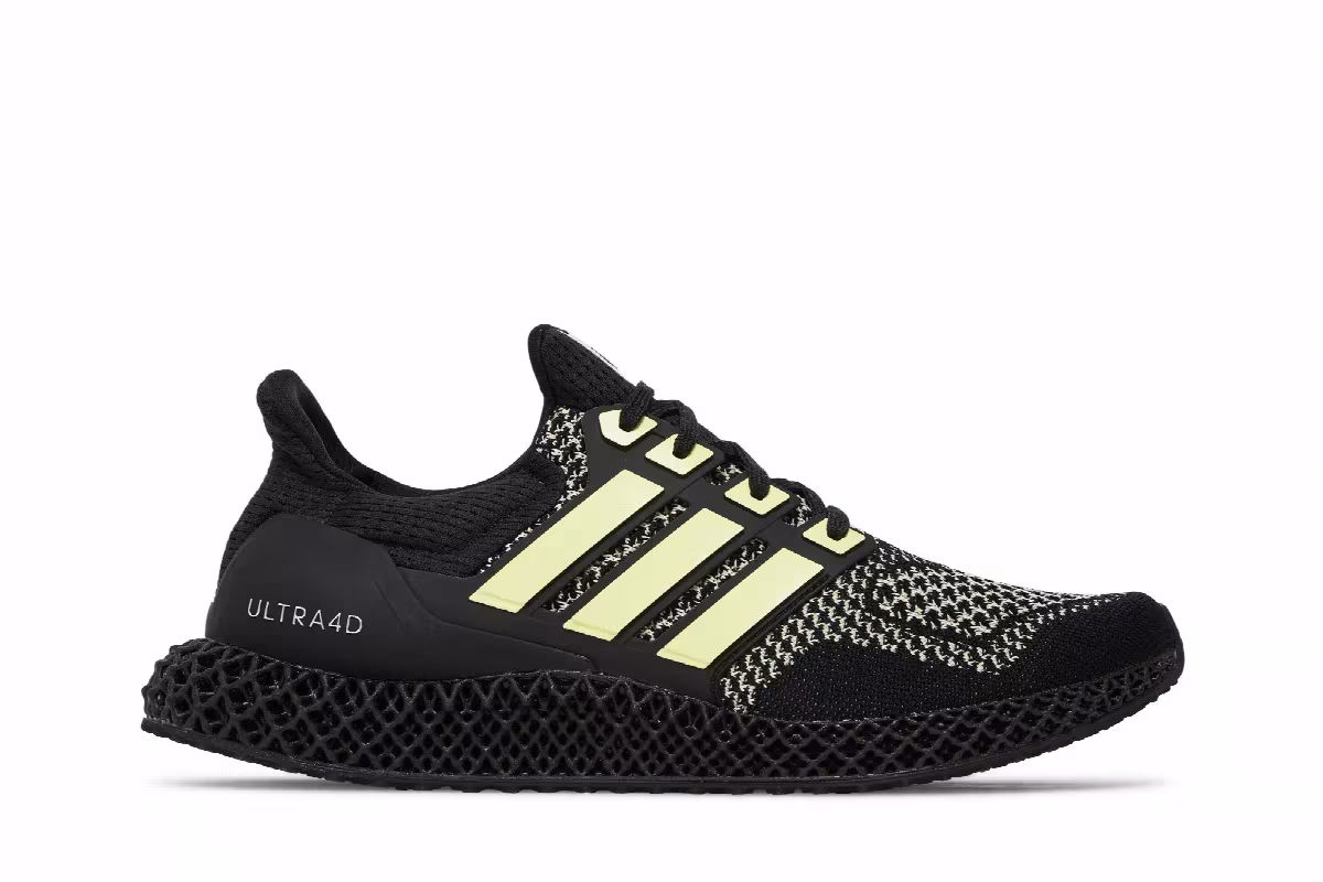 adidas Ultra 4D Black Almost Lime, view 2