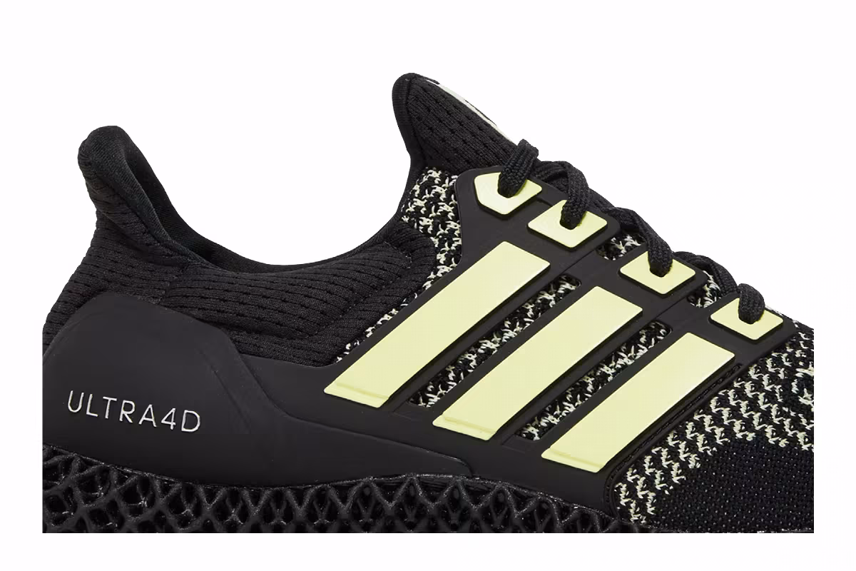 adidas Ultra 4D Black Almost Lime, view 3