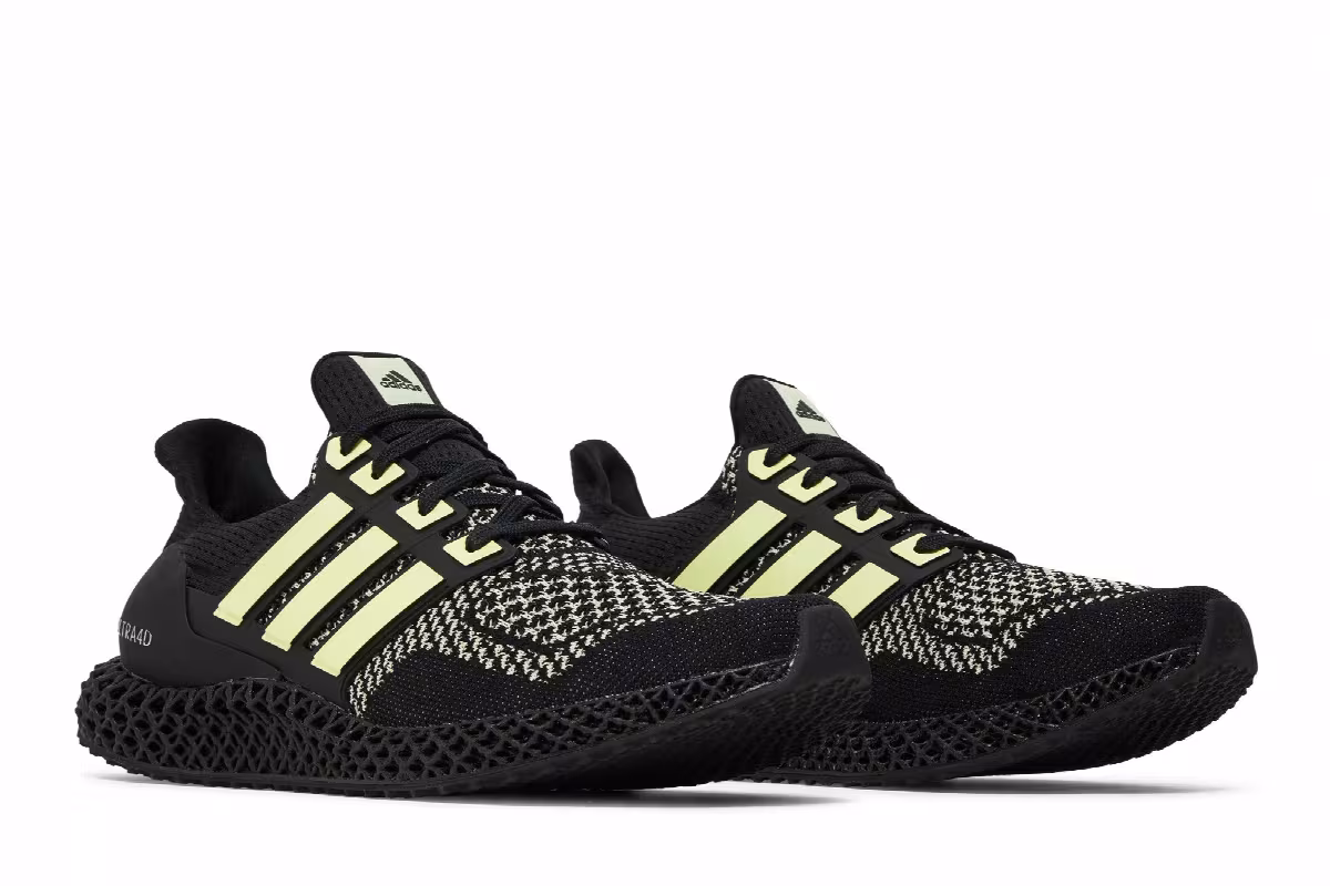 adidas Ultra 4D Black Almost Lime, view 9
