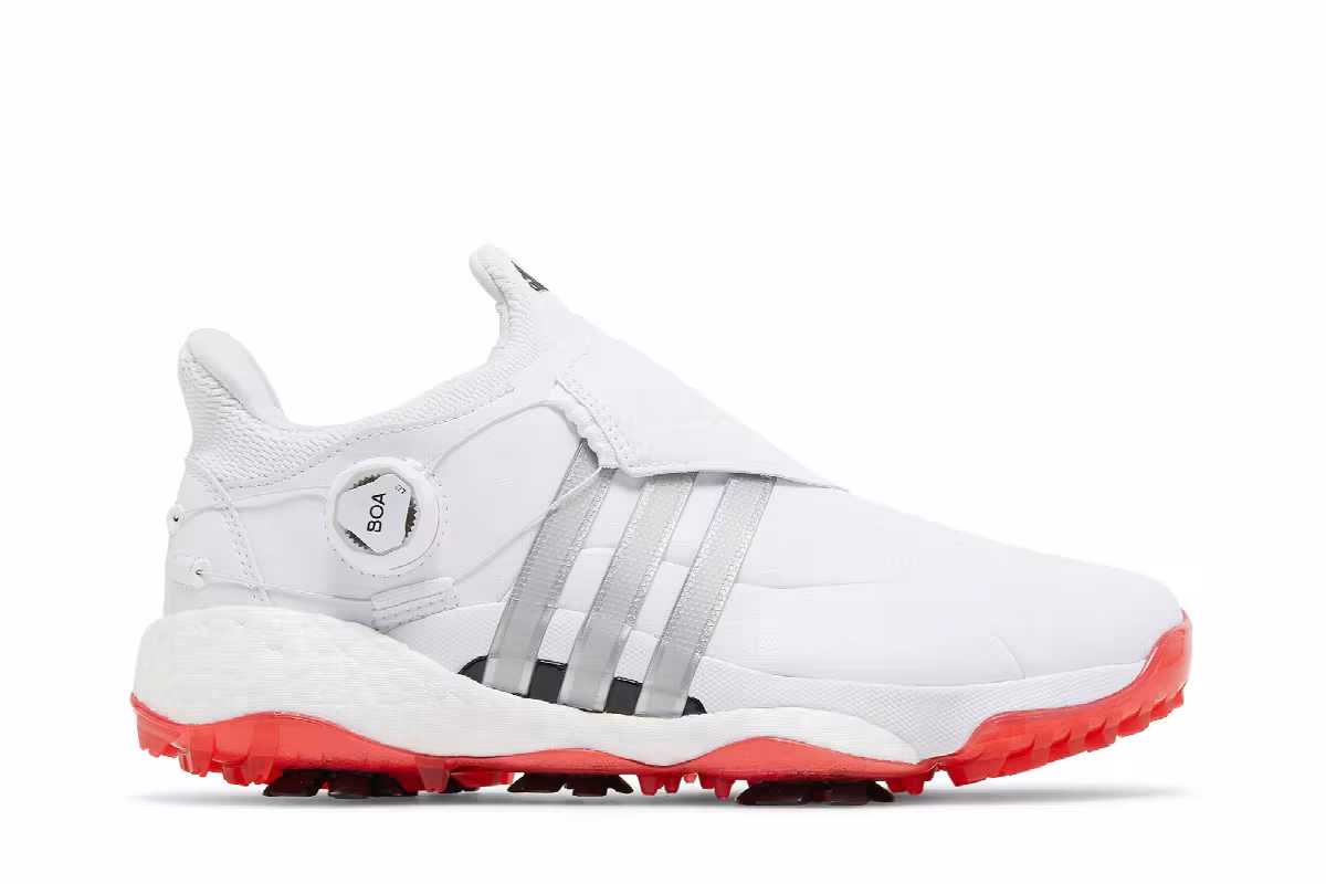 Adidas Tour 360 22 BOA Golf White Silver Metallic, view 2