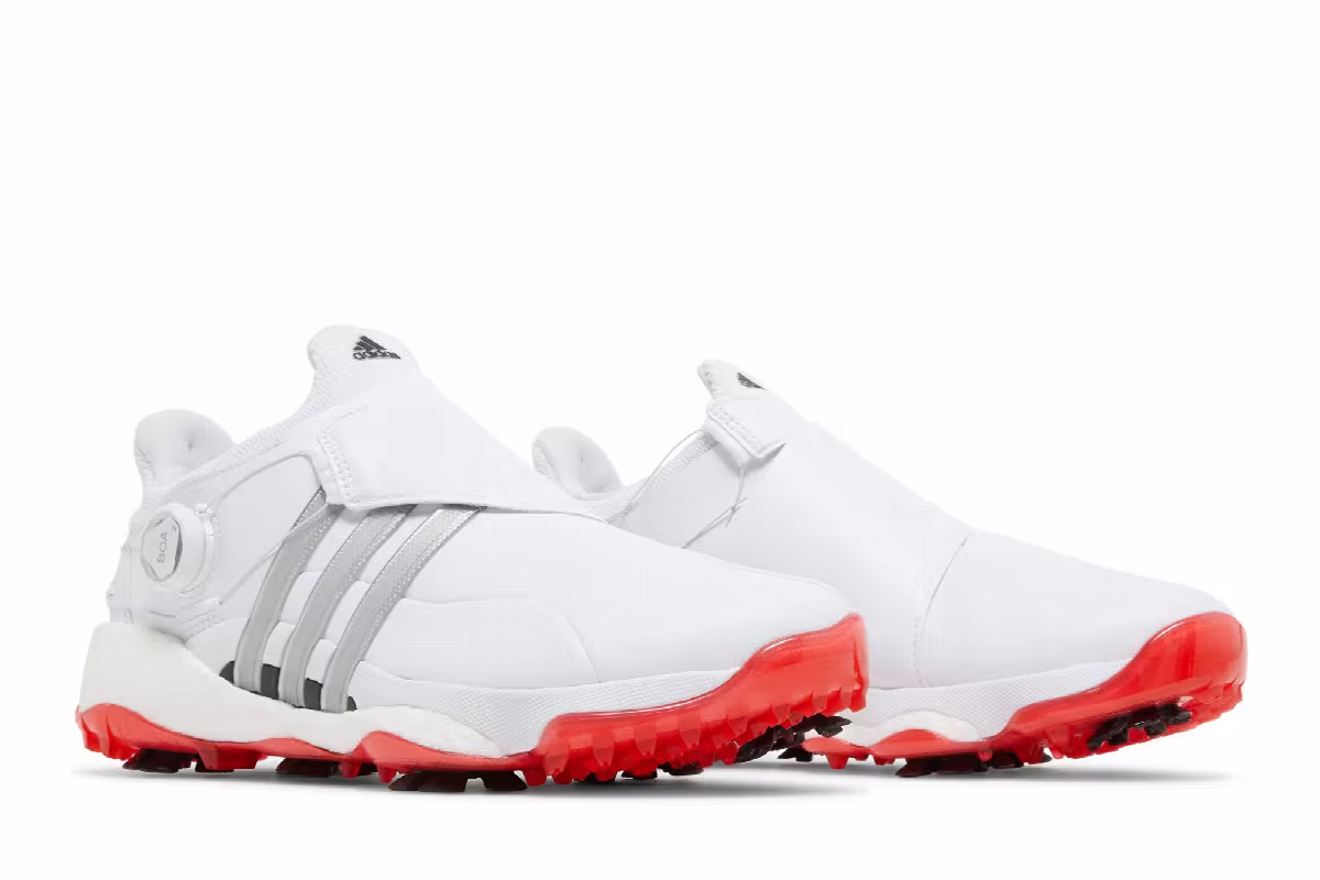 Adidas Tour 360 22 BOA Golf White Silver Metallic, view 9