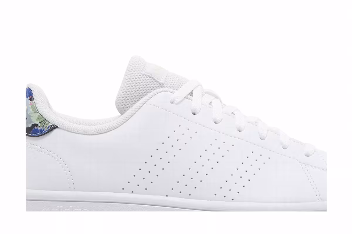 Adidas Women's Advantage Base Court White Floral, view 3