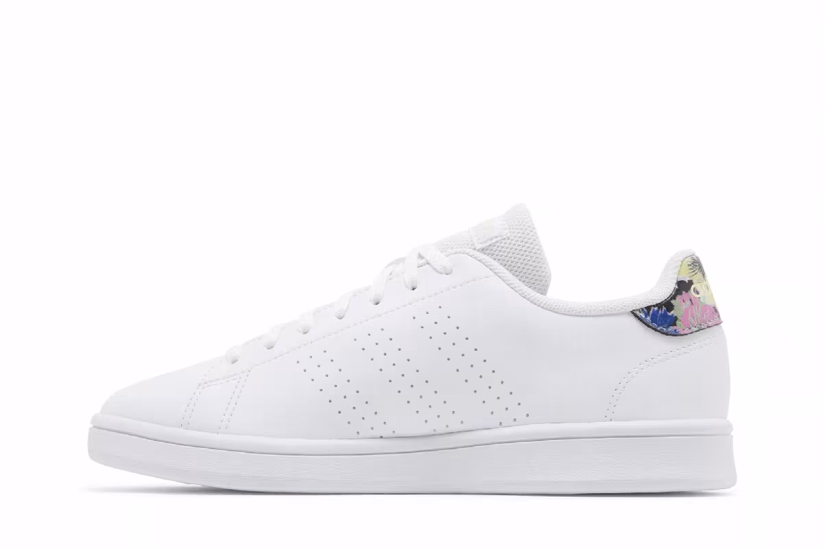 Adidas Women's Advantage Base Court White Floral, view 4