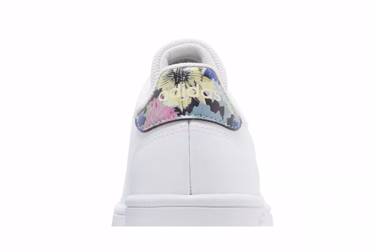 Adidas Women's Advantage Base Court White Floral, view 8