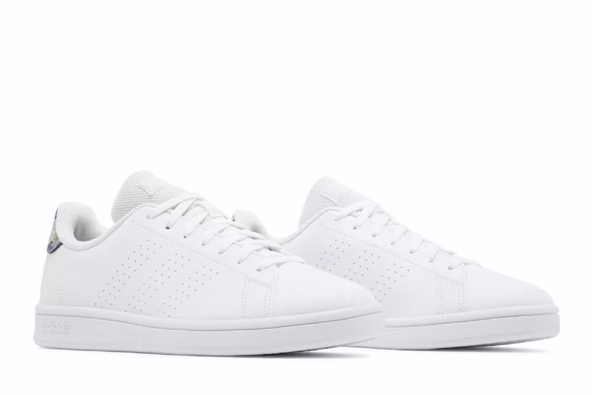 Adidas Women's Advantage Base Court White Floral, view 9