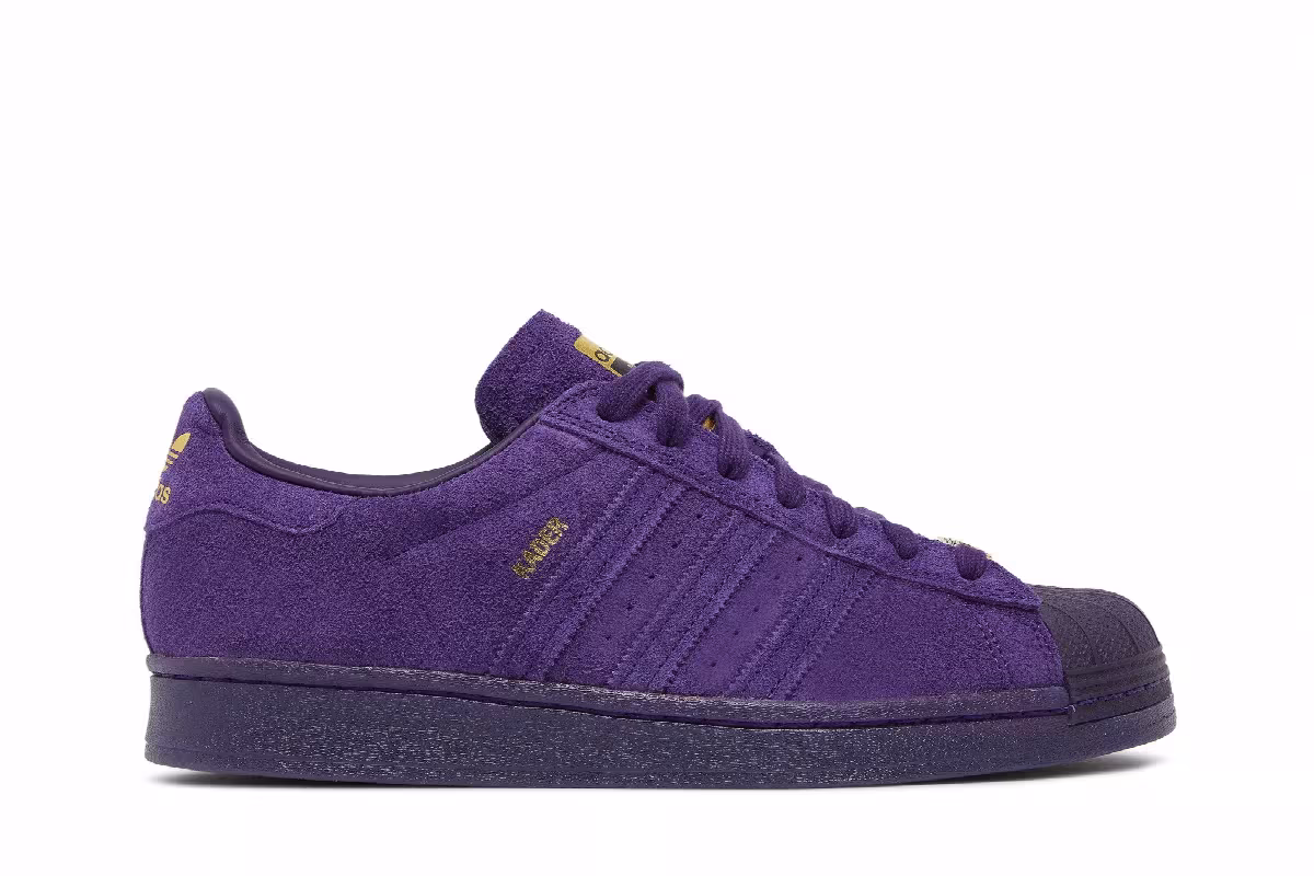 Kader Sylla x adidas Superstar ADV Dark Purple, view 2
