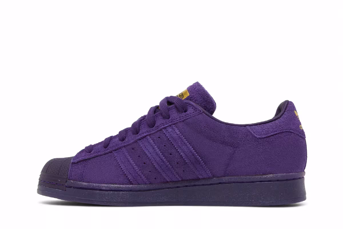 Kader Sylla x adidas Superstar ADV Dark Purple, view 4