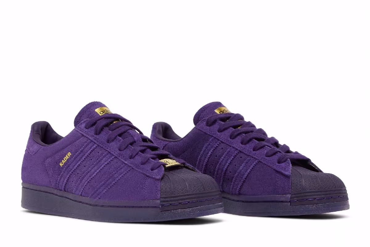 Kader Sylla x adidas Superstar ADV Dark Purple, view 9