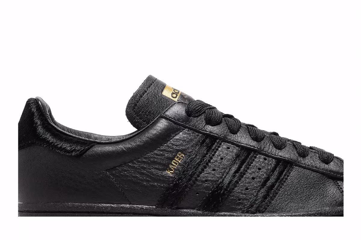Kader Sylla x adidas Superstar ADV Monochrome Black, view 3