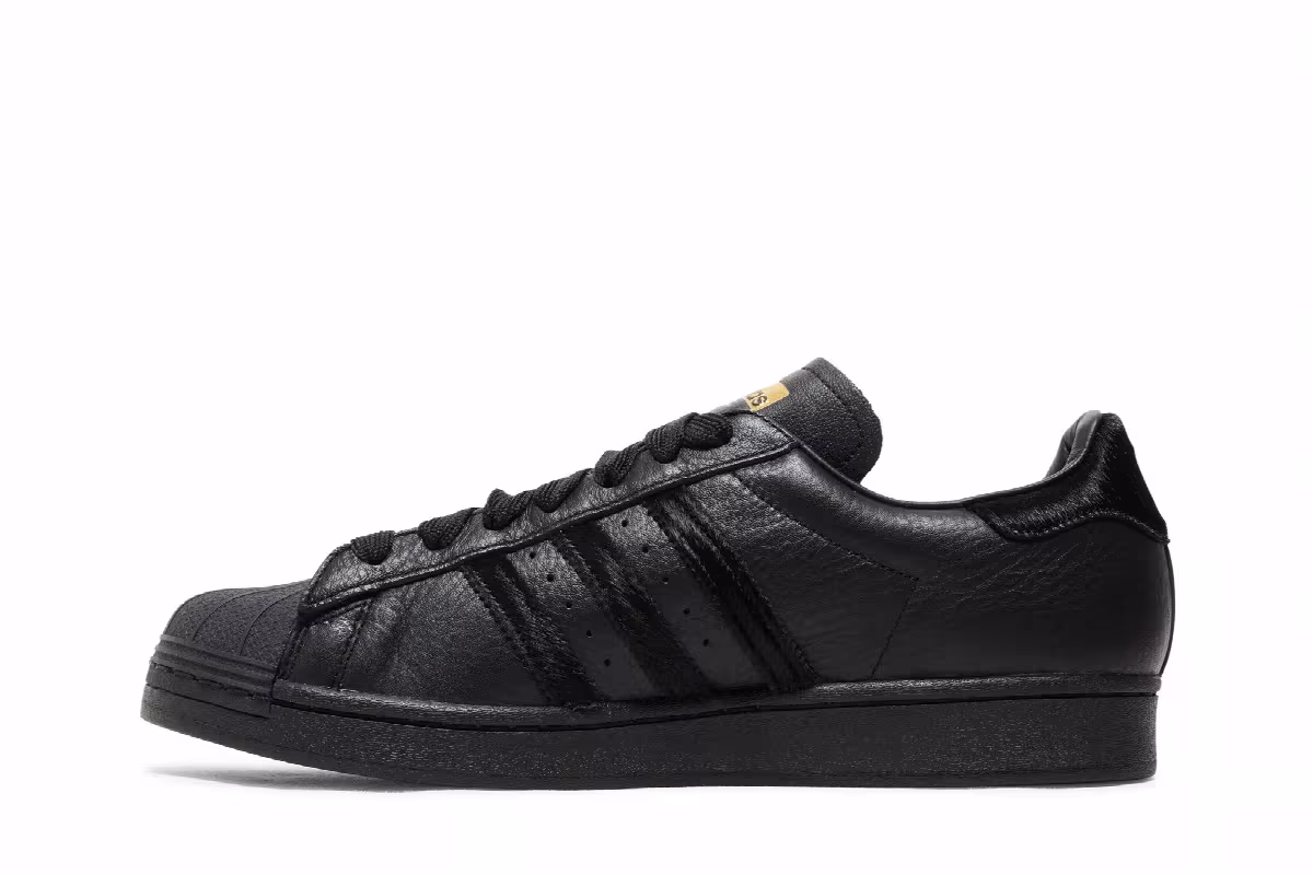 Kader Sylla x adidas Superstar ADV Monochrome Black, view 4