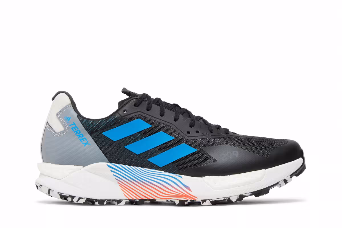 Adidas Terrex Agravic Ultra Trail Black Blue Rush, view 2