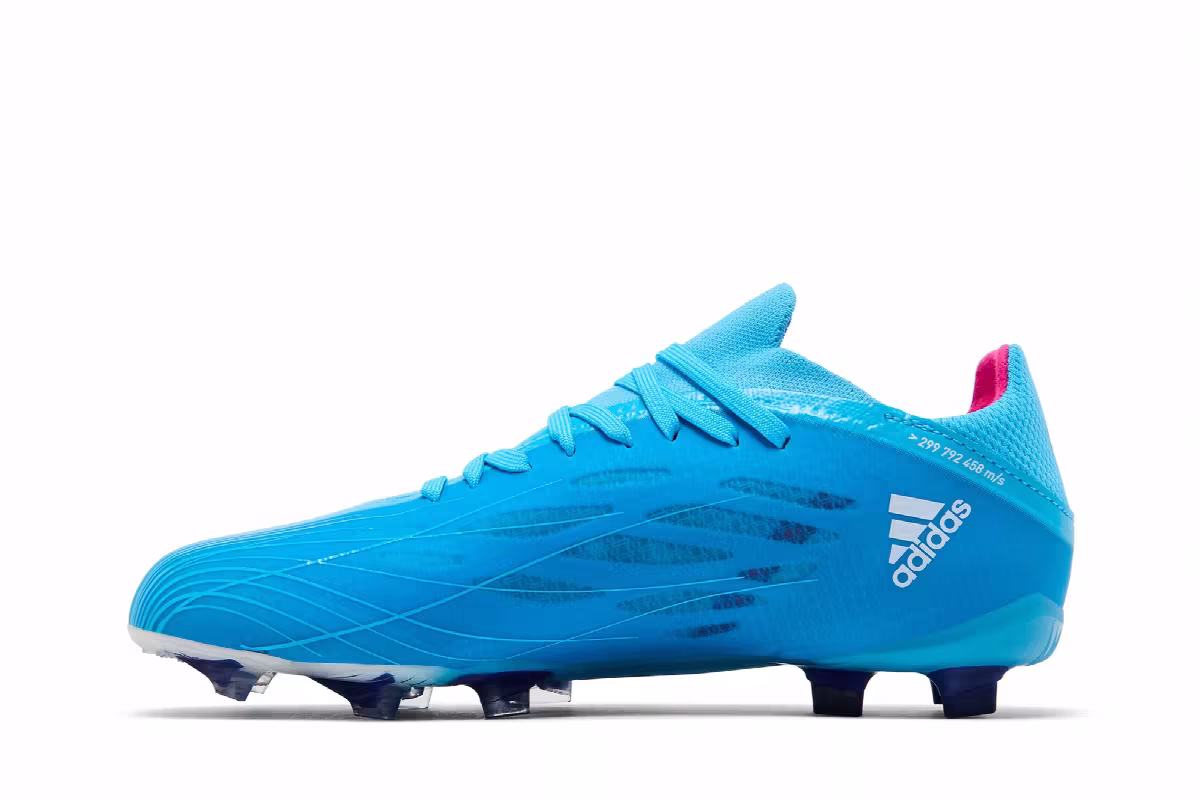 adidas X Speedflow.1 FG J Sky Rush Team Shock Pink, view 4