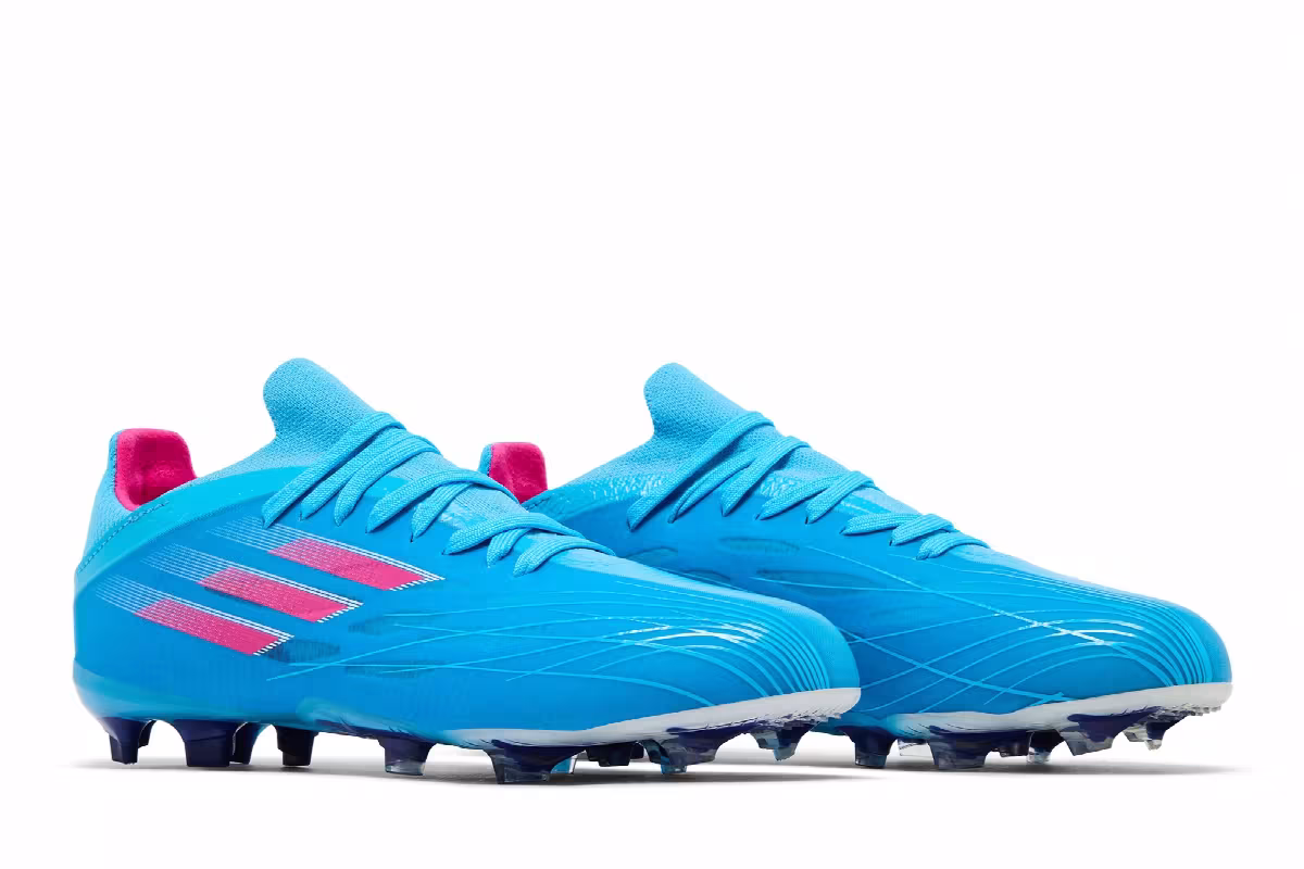 adidas X Speedflow.1 FG J Sky Rush Team Shock Pink, view 9