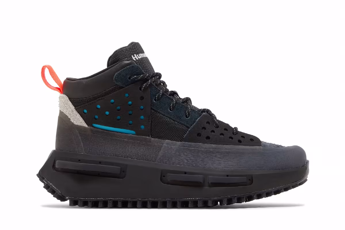 Pharrell x adidas Hu NMD_S1 Ryat Core Black, view 2