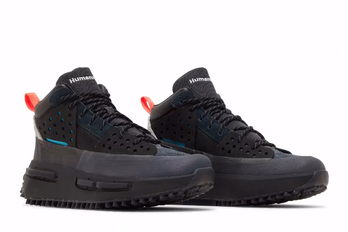 Pharrell x adidas Hu NMD_S1 Ryat Core Black, view 9
