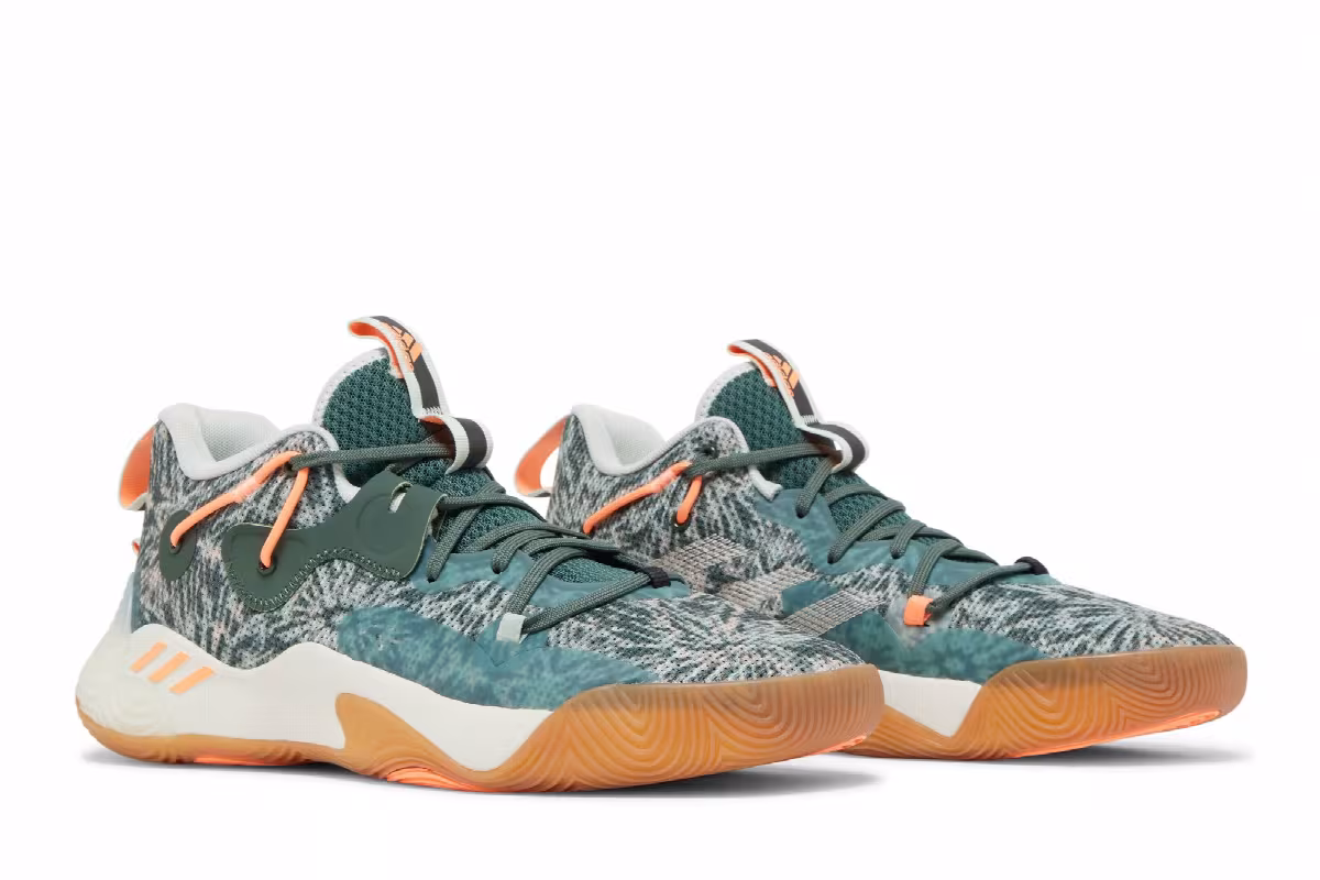 adidas Harden Stepback 3 Tie-Dye - Green Oxide, view 9