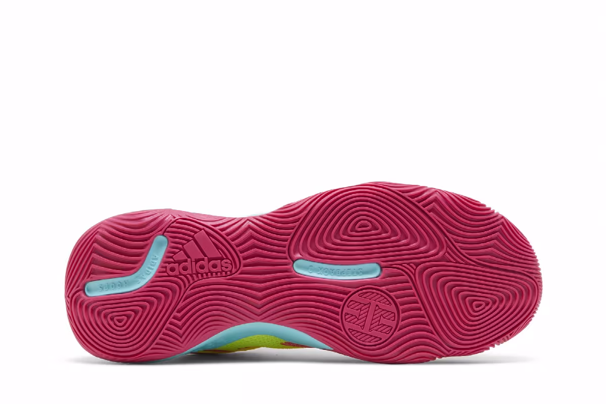 adidas Harden Stepback 3 Solar Yellow Shock Pink, view 5