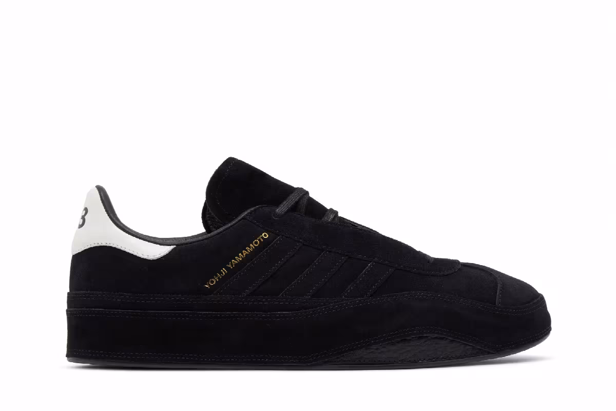adidas Y-3 Gazelle Black White, view 2