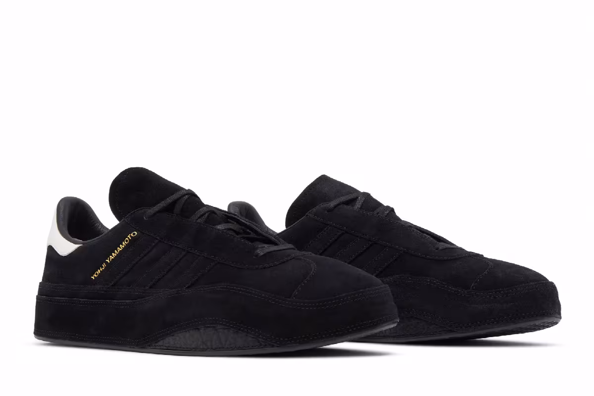 adidas Y-3 Gazelle Black White, view 9