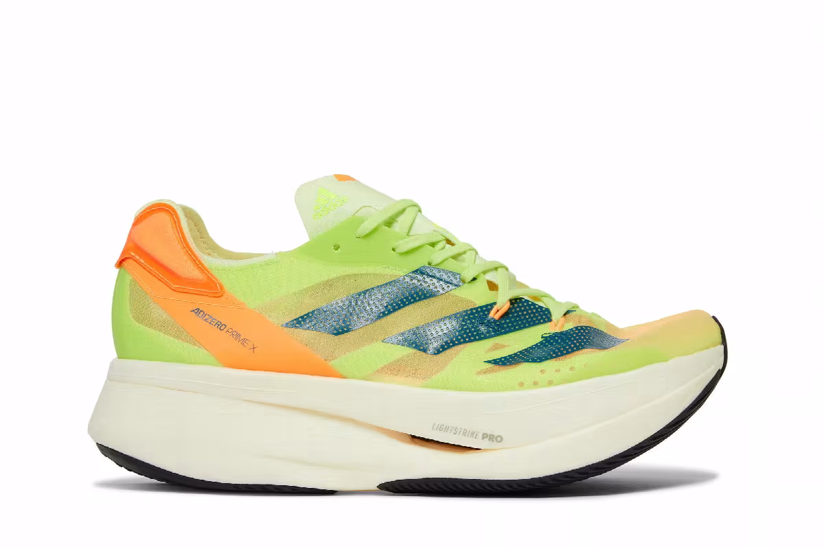 adidas Adizero Prime X Pulse Lime Flash Orange, view 2