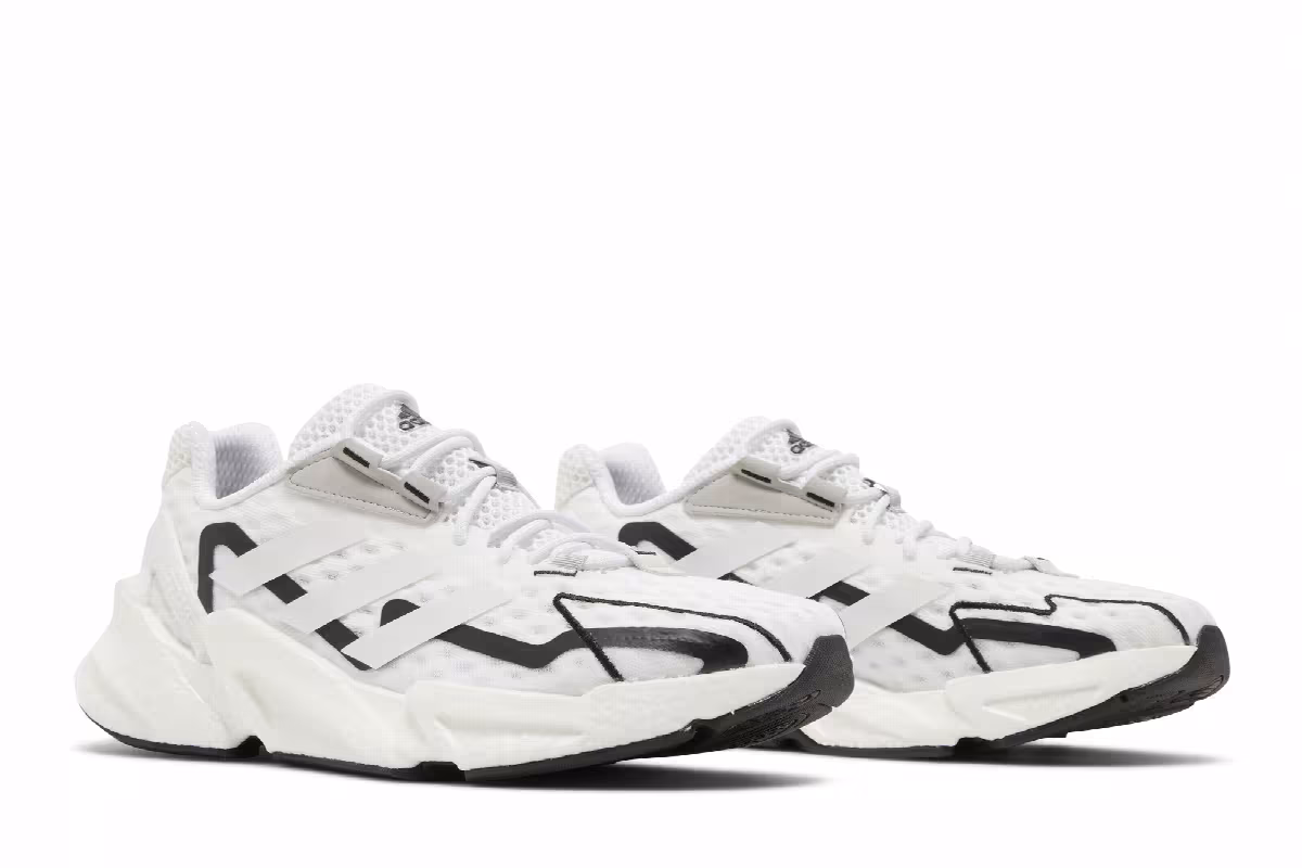 adidas X9000L4 Heat.RDY White Black, view 9
