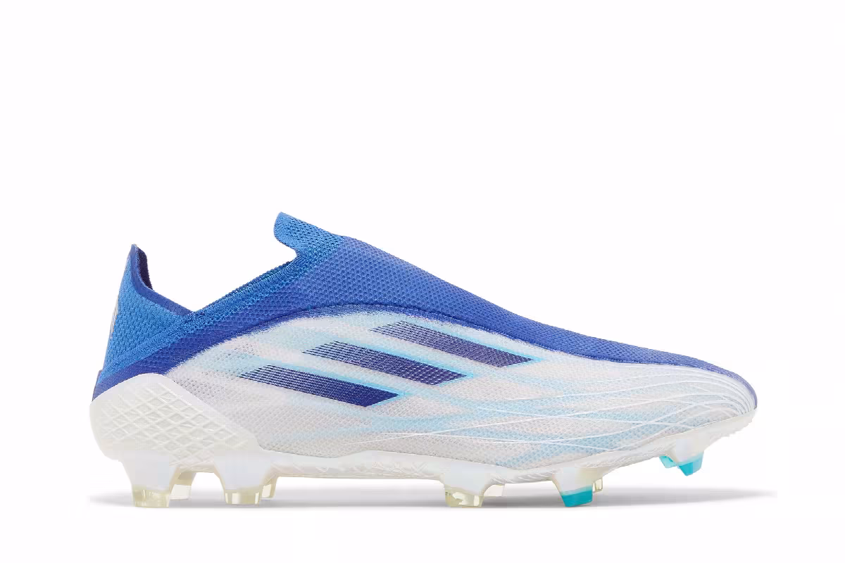 adidas X Speedflow+ FG White Legacy Indigo, view 2