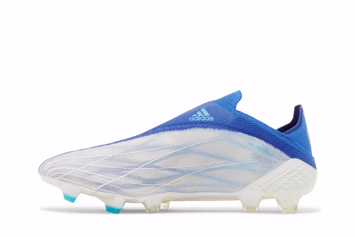 adidas X Speedflow+ FG White Legacy Indigo, view 4